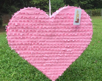 Sale! Ready To Ship! Handcrafted Custom Made Wedding Heart Pinata Bubble Gum Pink Color
