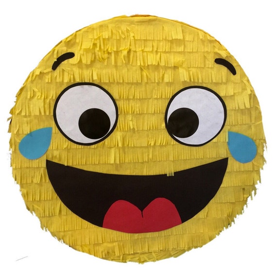 laughing emoticon pinata etsy