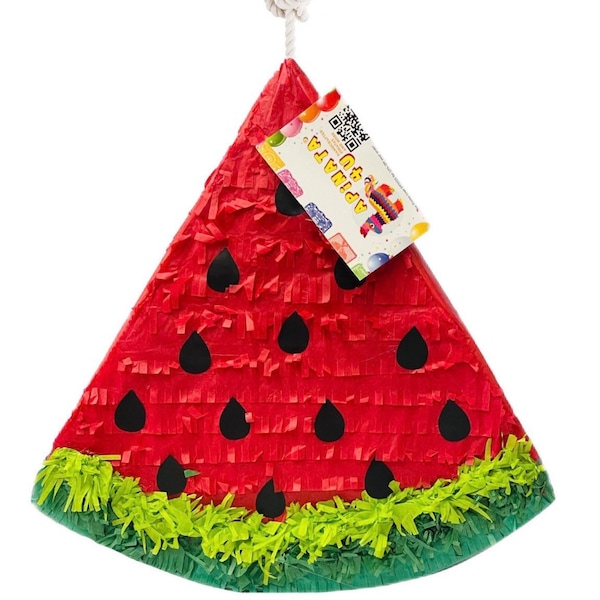 Red Watermelon Pinata, Summer Party Decoration