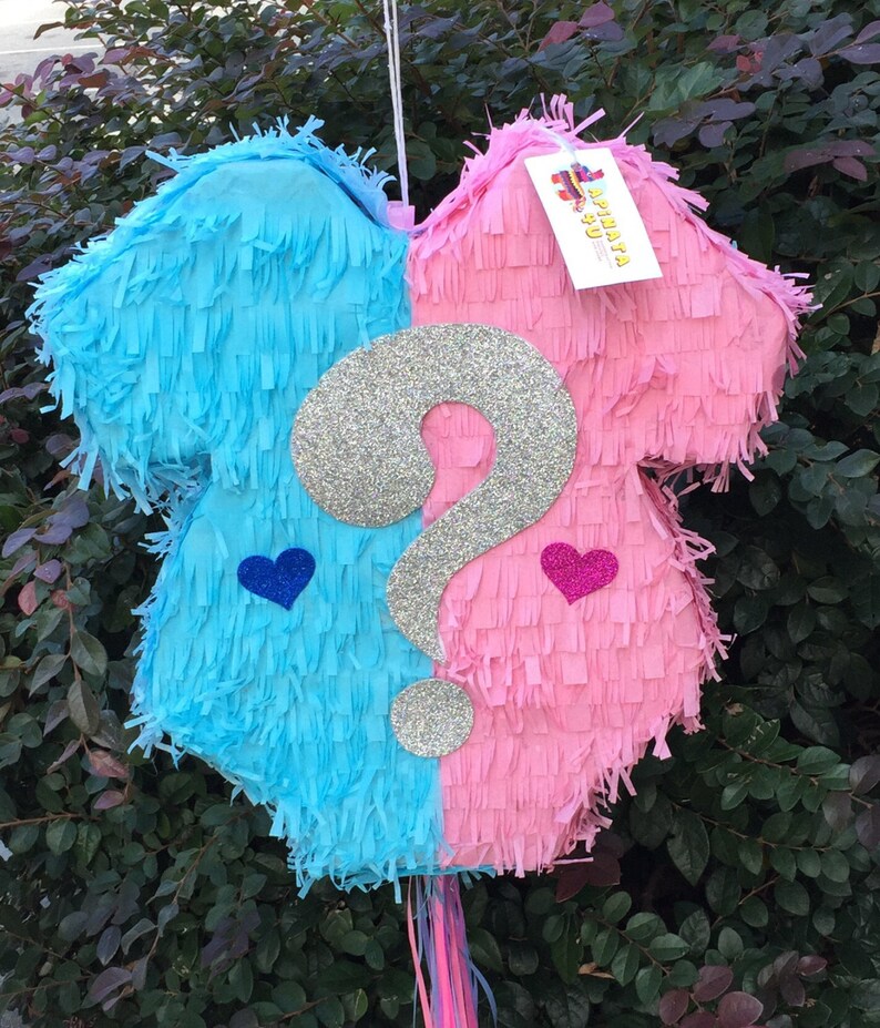 Gender Reveal Pinata Onesie Shape Traditional or Pull Strings Etsy