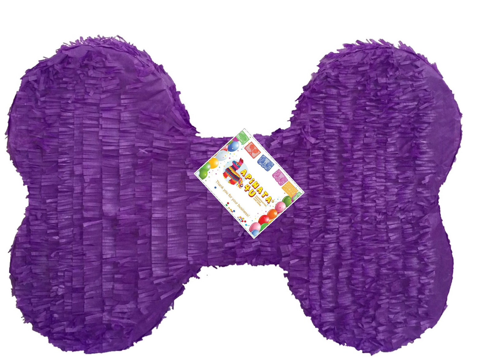 Purple Dog Bone Piñata 20 Customize Name & Age FREE Etsy