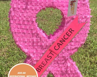 Pink Ribbon Pinata Awareness Ribbon Motivational