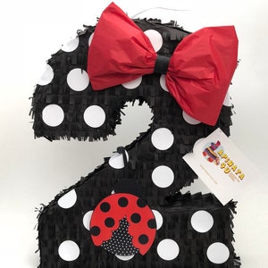 20&#39;&#39; Tall  Number Two Pinata Ladybug Theme