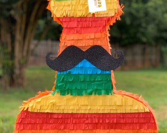 Sale! Ready To Ship! Adult Penis Pinata Fiesta Themed Mustache Accent Pecker 20" Tall Gag Gift Girls Night Out Hen Party Bachelorette Party