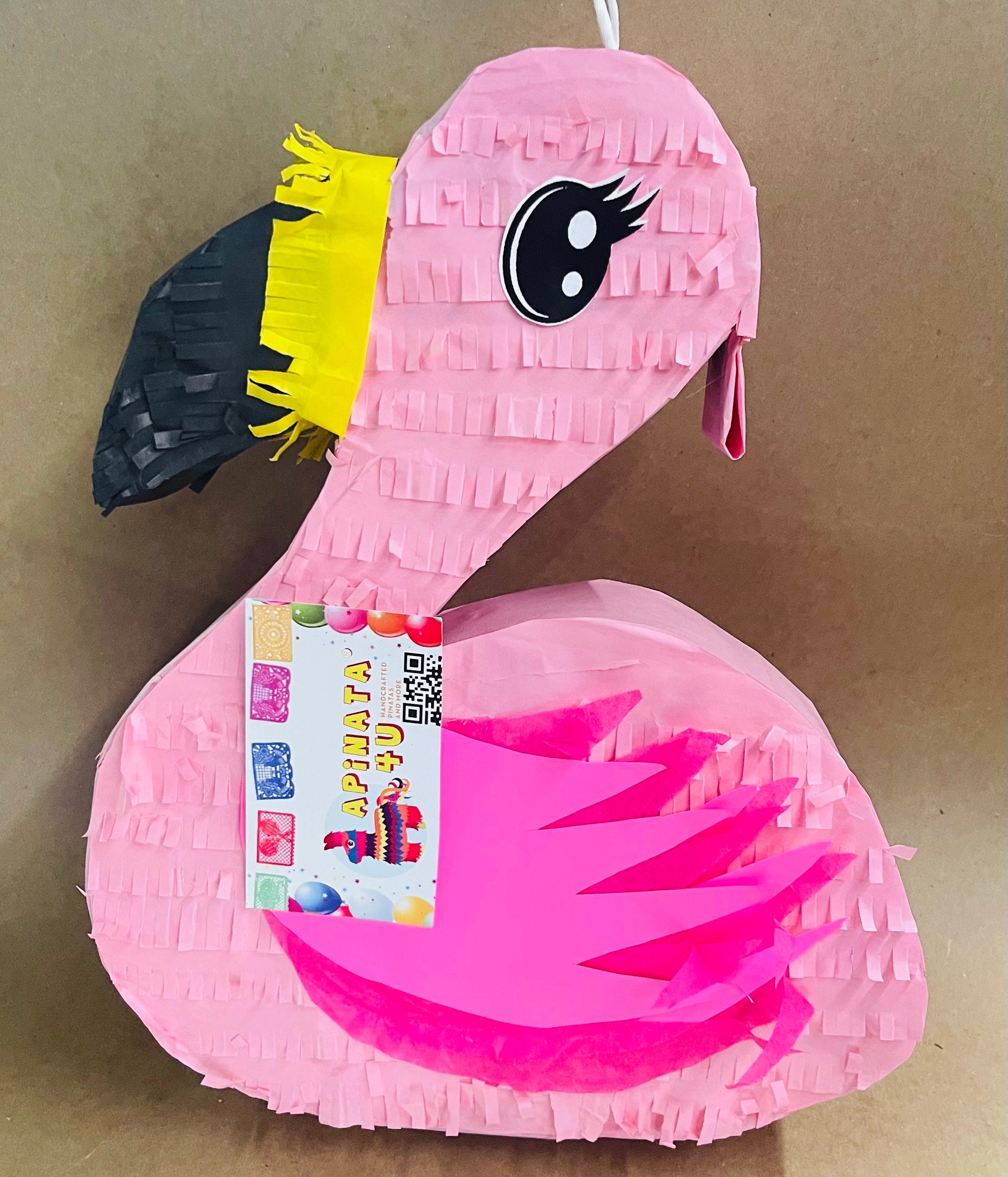 20 Inch Tall Pink Flamingo Pinata, Hello Summer, Hawaiian Theme Party ...