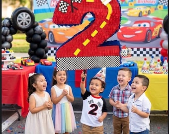 20'' Tall Red Number Two  Pinata Race Car Theme