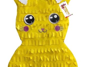 Sale! Ready To Ship! 20” Tall Yellow Bunny Pinata Easter Bunny Party Decoration Teens Kids Marshmallow Inspired Bunny