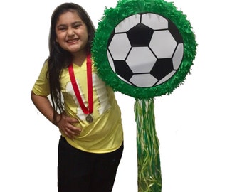 Soccer Ball Pinata Customize Your Own Colors Pull Strings or Whack Style