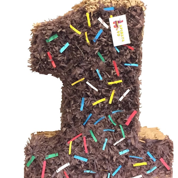 20'' Tall  Doughnut Theme Number One Piñata