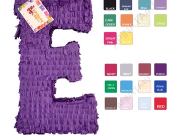 Sale! Ready To Ship! Handcrafted Custom Made Letter Pinatas 20" Tall Any Letter Any Color