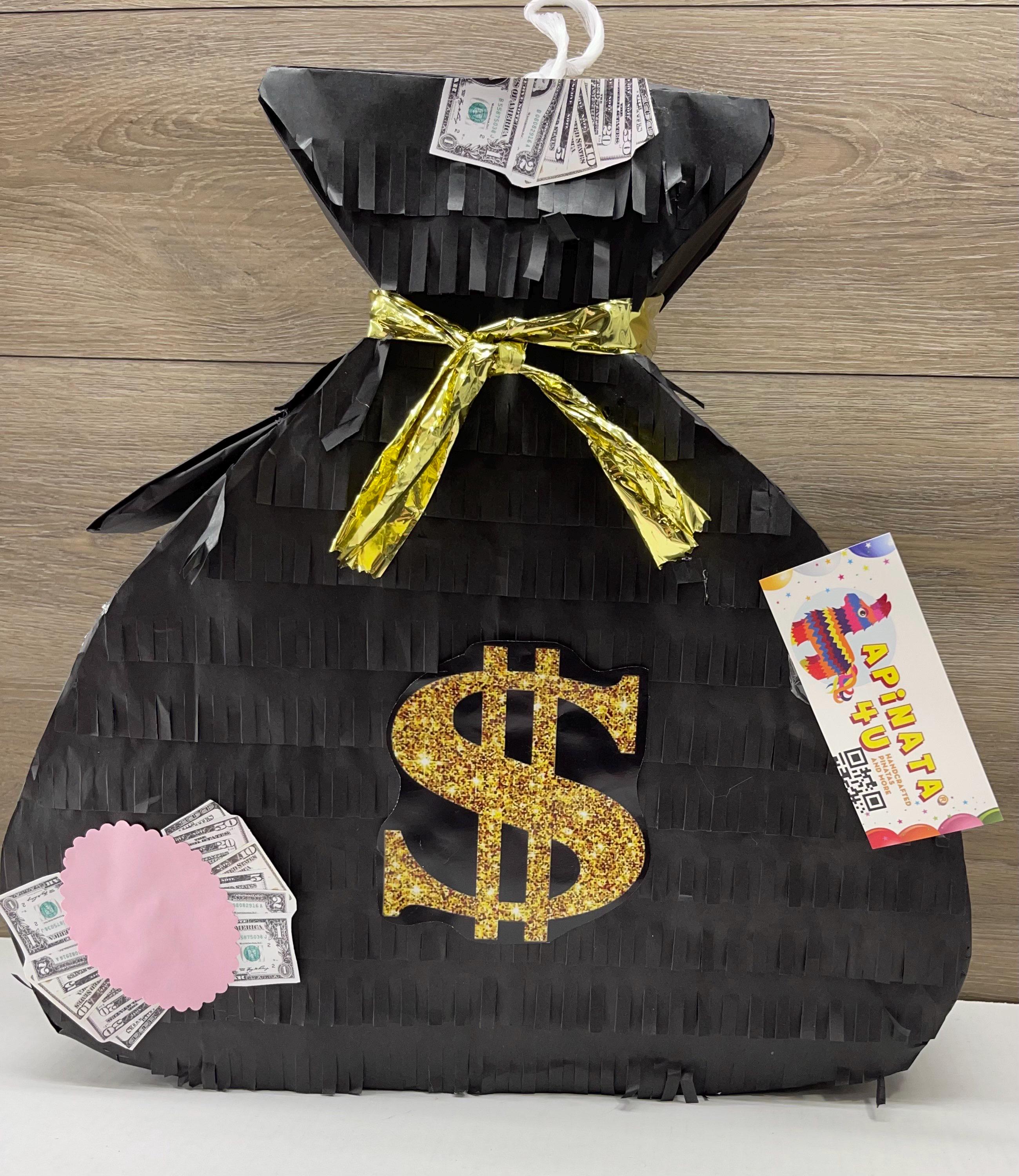 Pinata Set With Accessories Coin Money Piñata Set With Blindfold & Stick -  Gender Reveal Party Supplies With Confetti Birthday Party Piñata Game