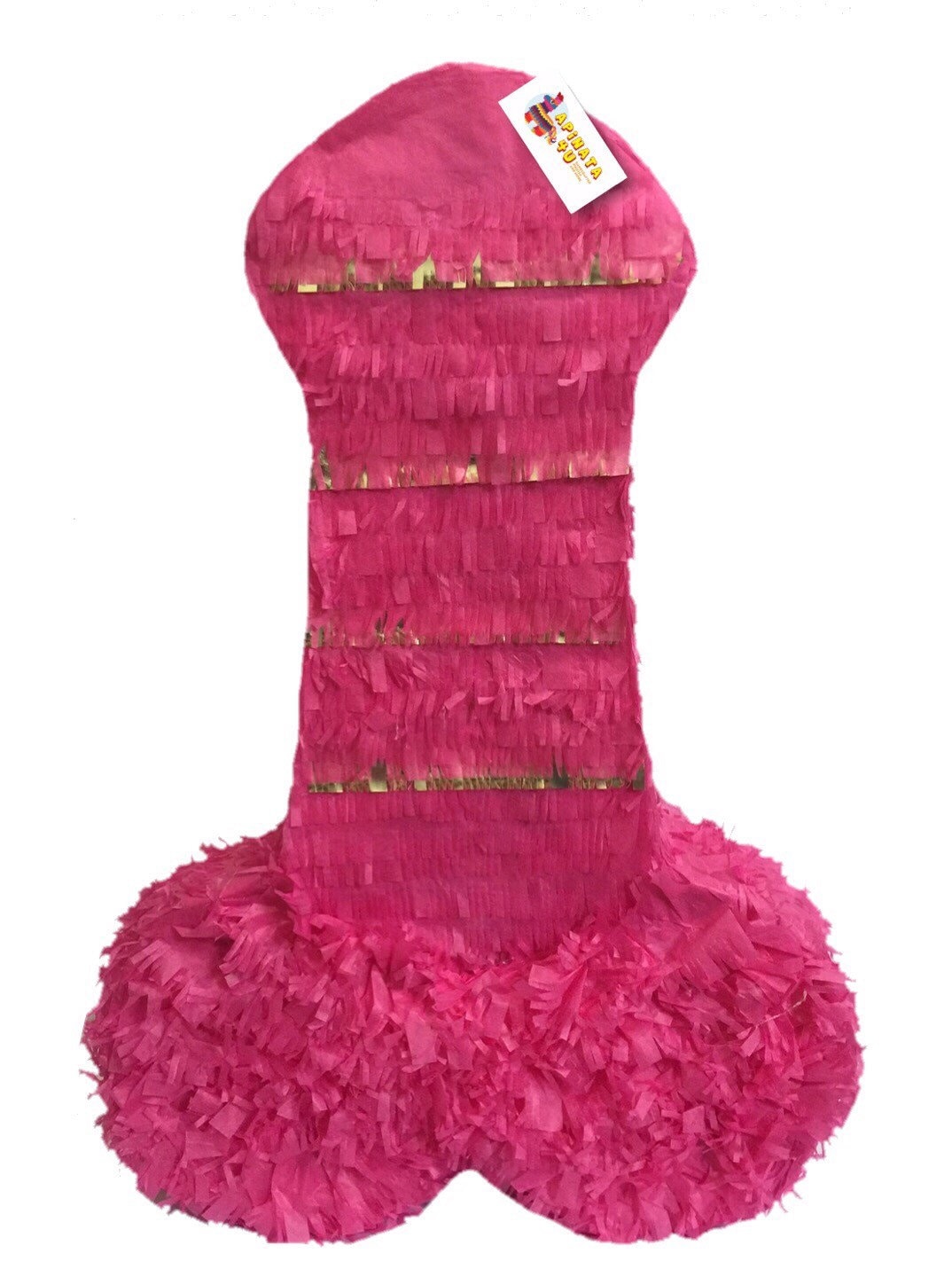 Ready To Ship! Pink & Gold Adult Party PinatA Pecker 20" Tall Gag Gift Penis Shape Girls Night Out Hen Party Bachelorette
