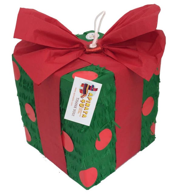 Listo para enviar Piñata en caja de regalo navideña, ideal para revelación  de género en Navidad -  México