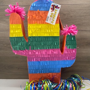 20” Tall Cactus Pinata, Perfect for Fiesta, Gender Reveal, Cinco De Mayo, and Birthday Party Celebrations, Pinata for Party  Decoration