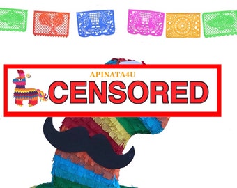 Sale! Ready To Ship! Adult Party Pinata Time To Fiesta Pecker 20" Tall Gag Gift Penis Shape Girls Night Out Hen Party Bachelorette Party