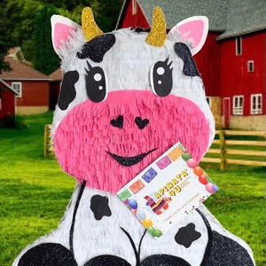 Cow Pinata Barnyard Theme