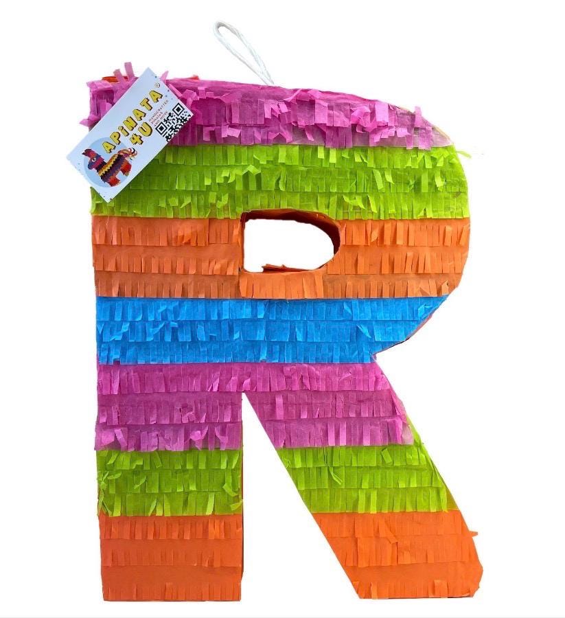 Fun Letter R Pinata, Colorful Fiesta Theme Decoration, Alphabet Party ...