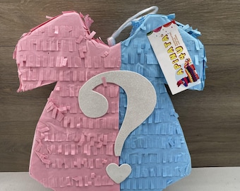 Baby Onesie Gender Reveal Themed Pinata, Large Baby Shower and Gender Reveal Party Decoration, Perfect Gift for Him and Her, Ready to Ship