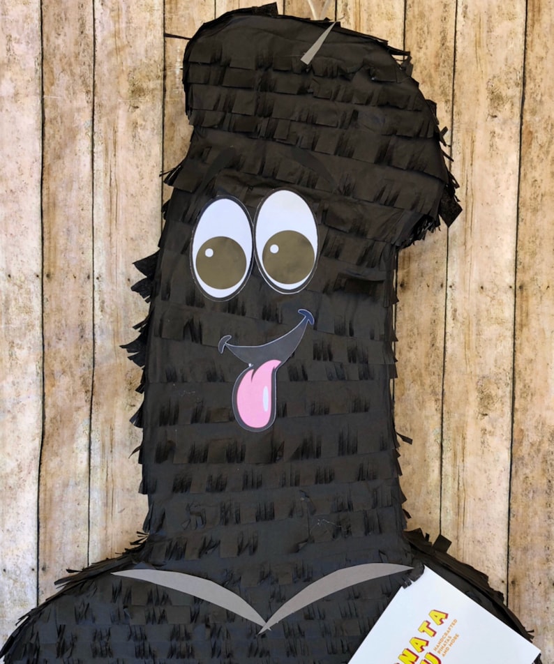 Pecker Pinata Black Color 24 Tall Etsy