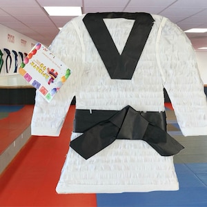 20” Tall Martial Arts Pinata Karate Tae Kwon Do Birthday Pinata Ninja Black Belt Party Supplies Decoration Fitness Themes Party