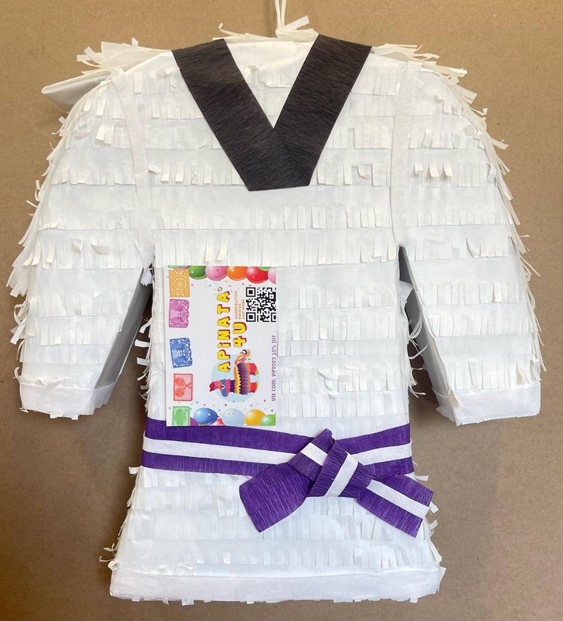 Karate Pinata Custom Handcrafted Tall Martial Arts Pinata, Karate Tae Kwon Do ...