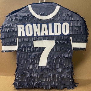 17&quot;  Ronaldo Soccer Jersey Pinata Navy Blue Color