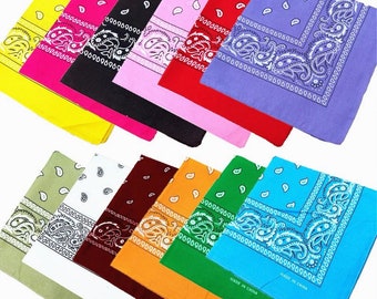 Paisley Bandana Head wear Hair Bands Scarf Neck Wrist Wrap Band Head tie Sale Face Cover and Stylish Face Mask