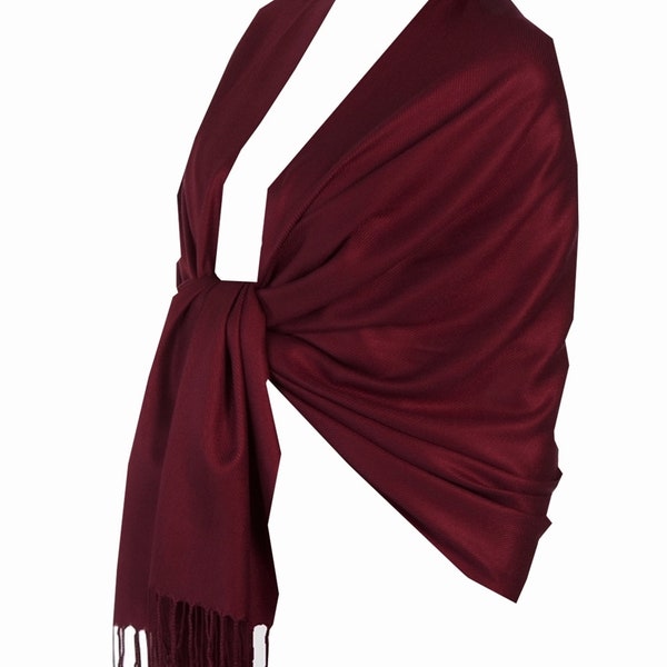 burgundy shawl for wedding