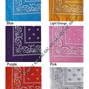 Paisley Bandana Head wear Hair Bands Scarf Neck Wrist Wrap Band Head tie Sale Face Cover and Stylish Face Mask image 5
