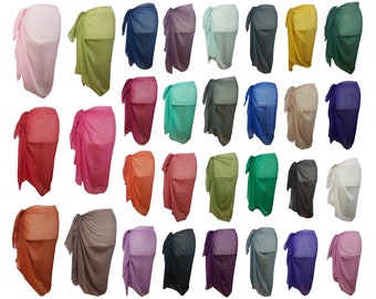 Ladies New Plain Viscose Scarf/Sarong/Hijab Chose From Lovely Colours Fast Shipping