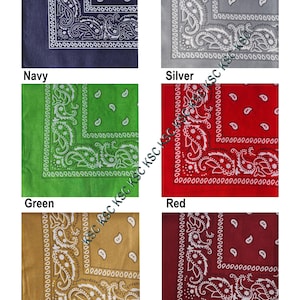 Bandana cachemire Bandeau pour cheveux Écharpe Protège-poignets Attache-tête Vente Couvre-visage et masque facial élégant image 4