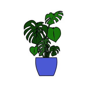 Vinyl Monstera Sticker