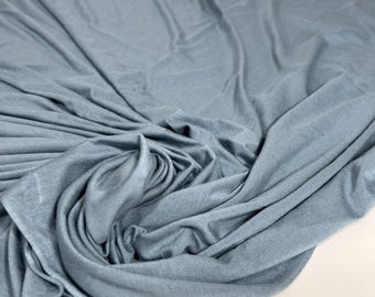 Cornflower Blue Lyocell Jersey Knit | Sustainable Knit Fabric | Lyocell/Spandex | 60" Wide | Sold By Half Yard