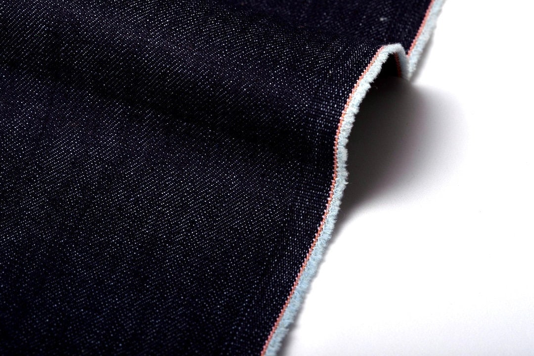 Cone Mill 10oz Indigo Rigid Selvedge Denim Fabric Bolt End Piece 85cm X