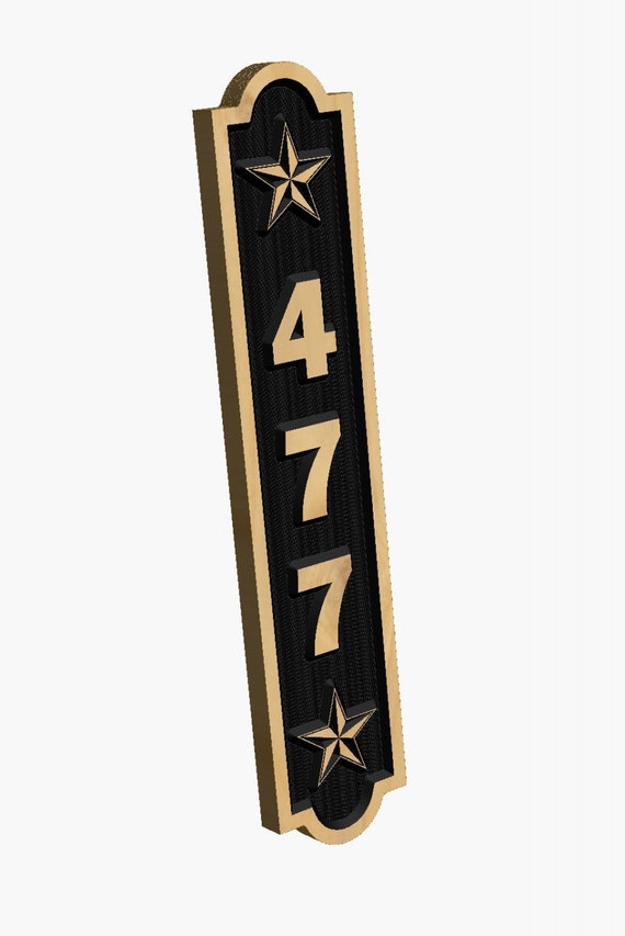 Personalized Vertical Address Marker (19" High x 4 1/4" Wide)