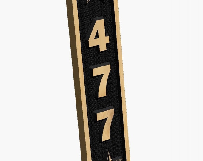 Personalized Vertical Address Marker (19" High x 4 1/4" Wide)