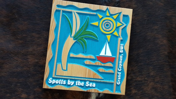 Colorful, Beachy, and Fun Personalized Beach House Sign  or Island House Sign