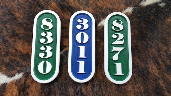 Personalized Vertical Address Marker (12 1/2" High x 4 1/2" Wide)