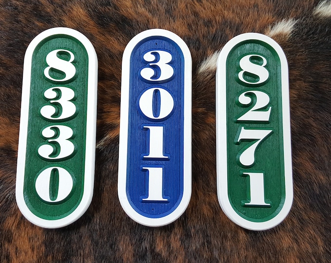 Personalized Vertical Address Marker (12 1/2" High x 4 1/2" Wide)