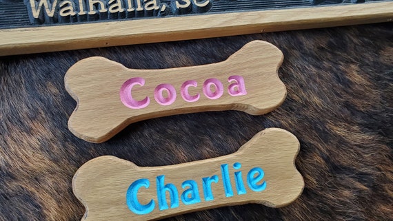 Dog Bone Sign - Excellent addition to hang under your camper sign- Looks great hanging with the family photos too!