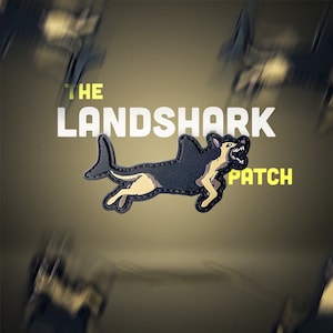 Landshark K9 PVC-Patch (4 Zoll Breite)