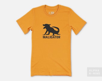 T-shirt unisexe Maligator-AK9, Alpha Knine, chemise pour chien pour femme, chemise pour chien pour homme, chemise pour chien pour homme, chien alpha, chien alpha, malinois