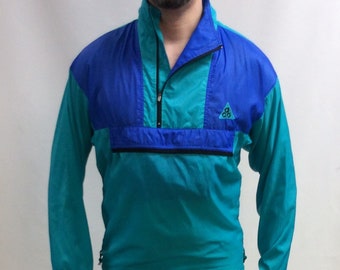 Rare vintage NIKE AIR Double Swoosh Brode Big Logo Veste a manches longues Taille L Noir Blanc Etsy France
