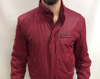maroon members only jacket