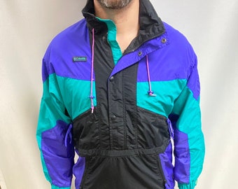 Vintage 90's Columbia Sportswear Purple, Teal & Black Vintage 90's Columbia Sportswear Purple, Teal & Black