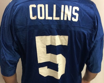 Vintage 90s New York Giants Kerry Collins #5 Champion Jersey