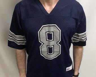 TROY AIKMAN 未署名カスタム ダラス ブルー 縫製 新作 フットボール