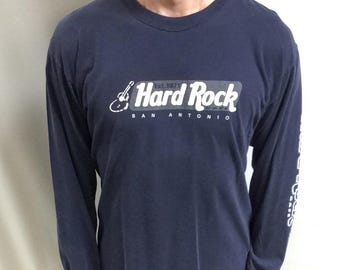 Vintage 90s Hard Rock Cafe San Antonio Long Sleeve Shirt (Size Large)