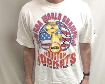 Vintage 90s Houston Rockets NBA Champions T-shirt (Size XL)