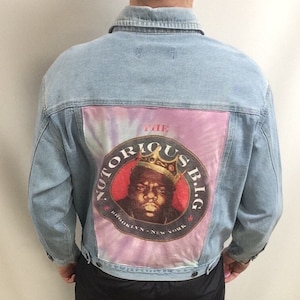 Vintage 90's Notorious BIG Denim Jean Jacket (Size XL)